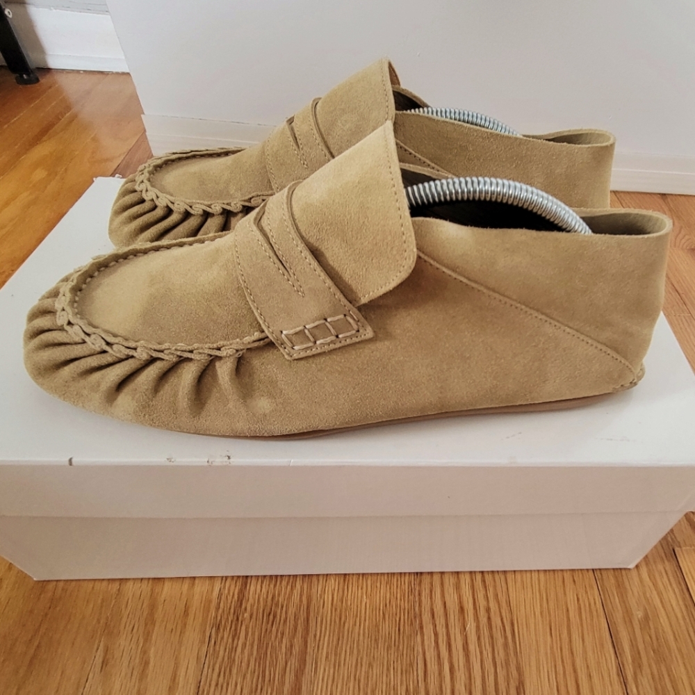 LOEWE Mens Suede Moccasin